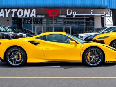 2021 Ferrari F8 Tributo 8 Cylinders Petrol Engine Yellow Blue Coupe FULL CARBON FIBER