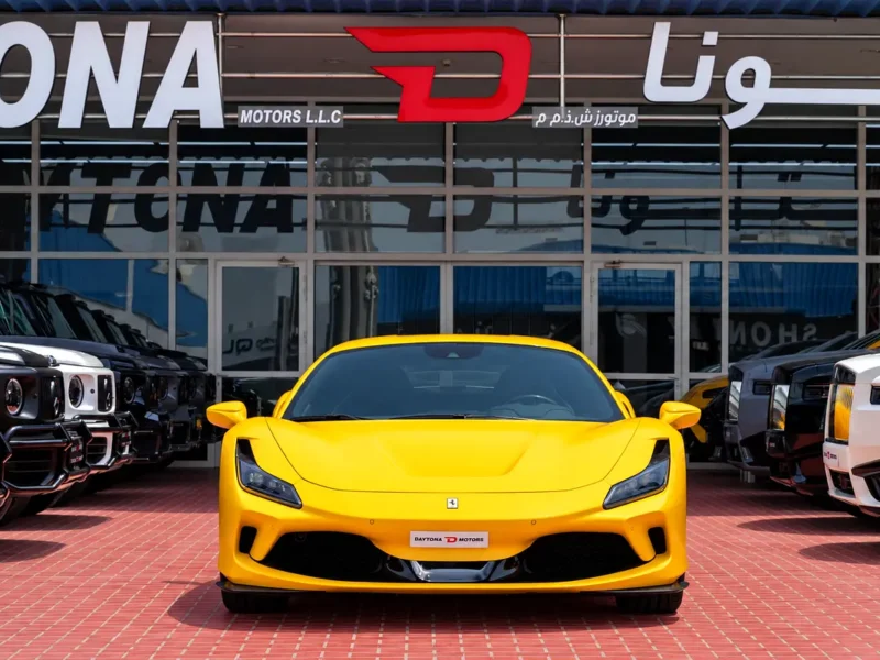 2021 Ferrari F8 Tributo 8 Cylinders Petrol Engine Yellow Blue Coupe FULL CARBON FIBER