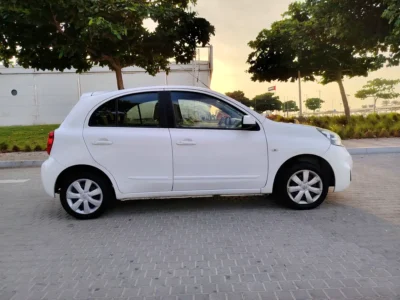 2020 Nissan Micra SL 4 Cylinders Engine GCC White Beige Premium Condition Family Hatchback
