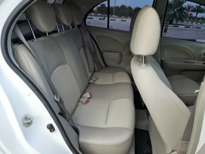 2020 Nissan Micra SL 4 Cylinders Petrol Engine GCC White Beige Single Hand Driven Hatchback