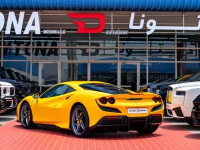 2021 Ferrari F8 Tributo 8 Cylinders Petrol Engine Yellow Blue Coupe FULL CARBON FIBER