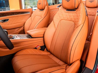 2023 Bentley Continental GTC S 8 Cylinders Petrol Engine Red Tan Soft Top Convertible Automatic