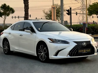 2025 Lexus ES-Series ES 350 Premier 3.5 Litres V6 Petrol Engine White Tan Sedan GCC Specs
