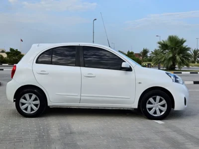 2020 Nissan Micra SL 4 Cylinders Petrol Engine GCC White Beige Single Hand Driven Hatchback