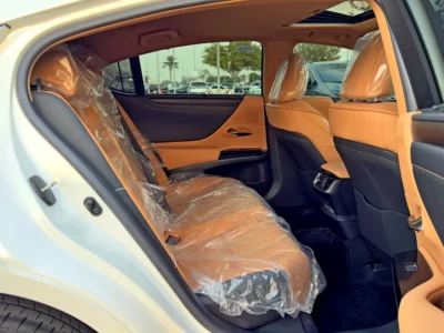2025 Lexus ES-Series ES 350 Premier 3.5 Litres V6 Petrol Engine White Tan Sedan GCC Specs