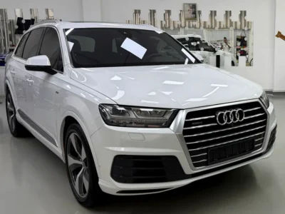 2016 Audi Q7 45 TFSI quattro S line 3.0L V6 Supercharged Petrol Engine White Brown SUV GCC