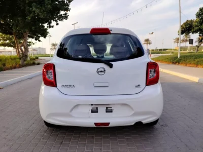 2020 Nissan Micra SL 4 Cylinders Engine GCC White Beige Premium Condition Family Hatchback