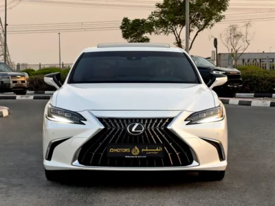 2025 Lexus ES-Series ES 350 Premier 3.5 Litres V6 Petrol Engine White Tan Sedan GCC Specs