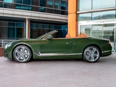 2023 Bentley Continental GTC 8 Cylinders Petrol Engine Green Tan Soft Top Convertible Automatic