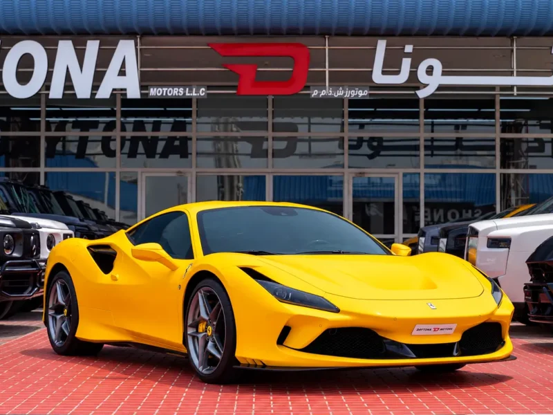 2021 Ferrari F8 Tributo 8 Cylinders Petrol Engine Yellow Blue Coupe FULL CARBON FIBER