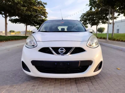 2020 Nissan Micra SL 4 Cylinders Engine GCC White Beige Premium Condition Family Hatchback