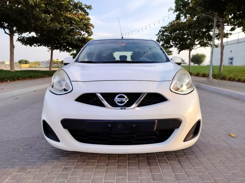 2020 Nissan Micra SL 4 Cylinders Engine GCC White Beige Premium Condition Family Hatchback