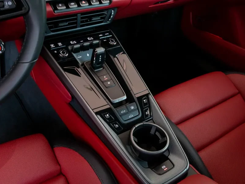2025 Porsche 911 Carrera 3.0 Litres Twin-Turbo Flat-6 Petrol Engine Black Red Coupe Carbon Fiber