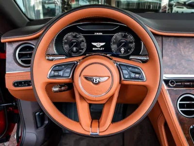 2023 Bentley Continental GTC S 8 Cylinders Petrol Engine Red Tan Soft Top Convertible Automatic
