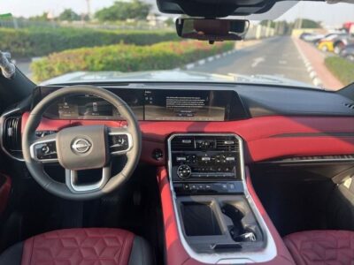 2026 Nissan Patrol LE Platinum City 3.5L Twin-Turbocharged V6 Petrol Engine Silver Red SUV GCC