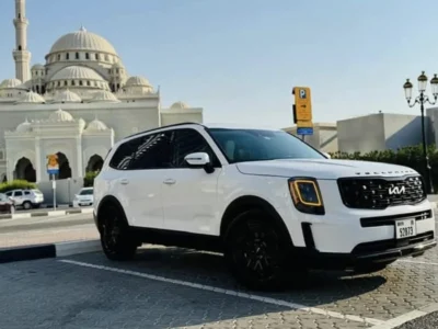 2022 Kia Telluride EX 3.8-liter V6 Petrol Engine White Black SUV American Specs Automatic