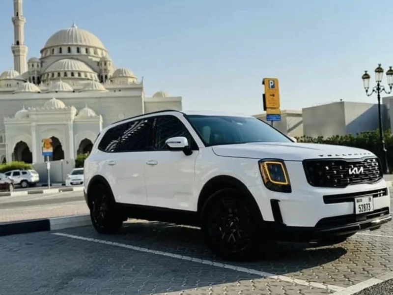 2022 Kia Telluride EX 3.8-liter V6 Petrol Engine White Black SUV American Specs Automatic