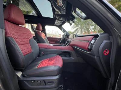 2026 Nissan Patrol LE TITANIUM 3.5L V6 Twin-Turbo Petrol Engine Silver Red SUV GCC Specs