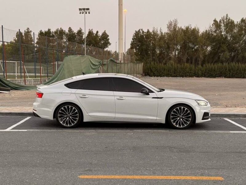 2018 Audi A5 45 TFSI S-LINE 2.0 Litres 4 Cylinders Petrol Engine White Red Hatchback Automatic