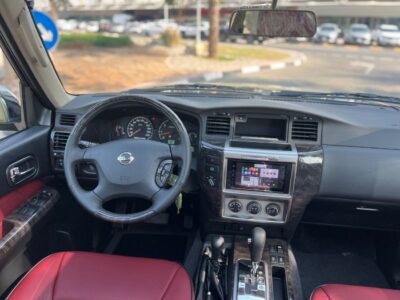 2024 Nissan Patrol Super Safari 4.8 Litres 6 Cylinders Petrol Engine Black Red SUV GCC Specs