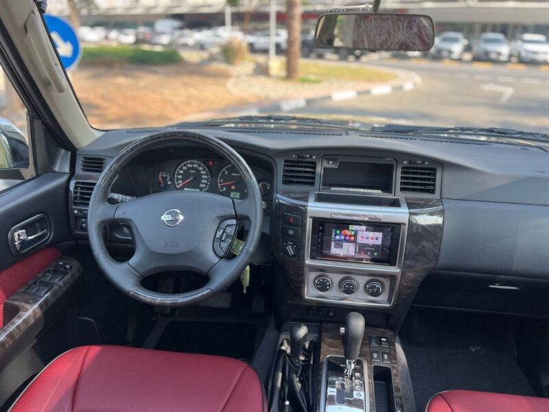 2024 Nissan Patrol Super Safari 4.8 Litres 6 Cylinders Petrol Engine Black Red SUV GCC Specs