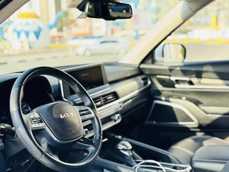 2022 Kia Telluride EX 3.8-liter V6 Petrol Engine White Black SUV American Specs Automatic