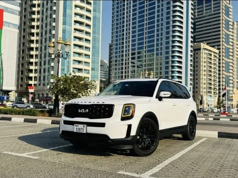 2022 Kia Telluride EX 3.8-liter V6 Petrol Engine White Black SUV American Specs Automatic