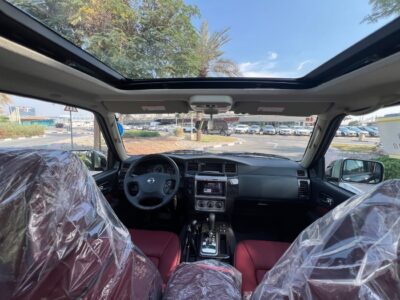 2024 Nissan Patrol Super Safari 4.8 Litres 6 Cylinders Petrol Engine Black Red SUV GCC Specs