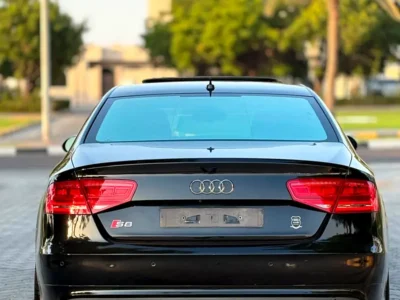 2014 Audi S8 5.2 FSI quattro Exclusive Line V10 Petrol Engine Black Red Sedan GCC Specs
