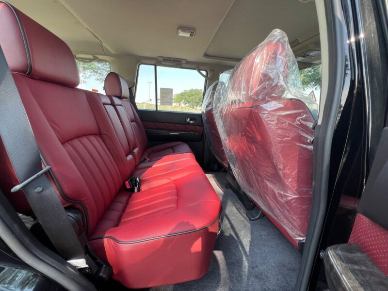 2024 Nissan Patrol Super Safari 4.8 Litres 6 Cylinders Petrol Engine Black Red SUV GCC Specs