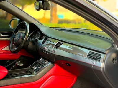 2014 Audi S8 5.2 FSI quattro Exclusive Line V10 Petrol Engine Black Red Sedan GCC Specs