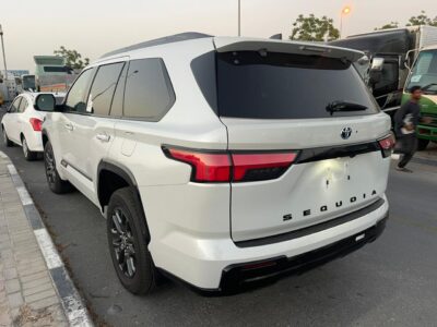 2026 Toyota Sequoia i-FORCE MAX 3.4-liter twin-turbo V6 Hybrid Engine White Black SUV