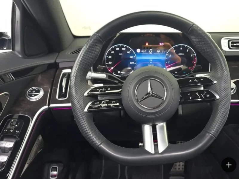 2024 Mercedes Benz S500 4MATIC L 3.0 Litre 6 Cylinders Hybrid Engine White Black Sedan