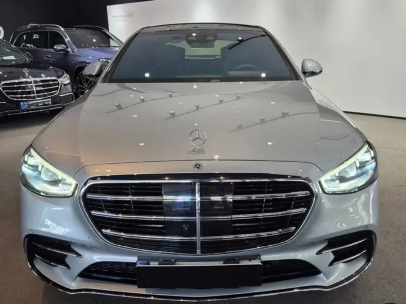 2025 Mercedes Benz S500 4MATIC L 3.0 Litre 6 Cylinders Hybrid Engine Silver Black Sedan