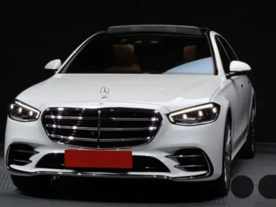 2024 Mercedes Benz S500 4MATIC L 3.0 Litre 6 Cylinders Hybrid Engine White Brown Sedan