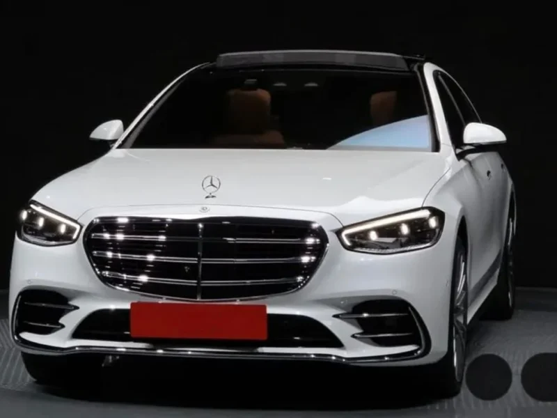 2024 Mercedes Benz S500 4MATIC L 3.0 Litre 6 Cylinders Hybrid Engine White Brown Sedan