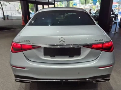 2025 Mercedes Benz S500 4MATIC L 3.0 Litre 6 Cylinders Hybrid Engine Silver Black Sedan