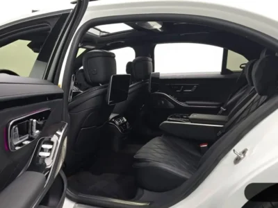 2024 Mercedes Benz S500 4MATIC L 3.0 Litre 6 Cylinders Hybrid Engine White Black Sedan