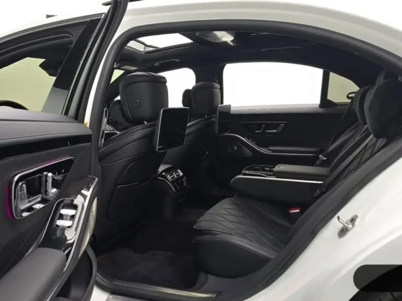 2024 Mercedes Benz S500 4MATIC L 3.0 Litre 6 Cylinders Hybrid Engine White Black Sedan