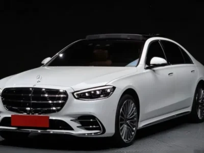 2024 Mercedes Benz S500 4MATIC L 3.0 Litre 6 Cylinders Hybrid Engine White Brown Sedan