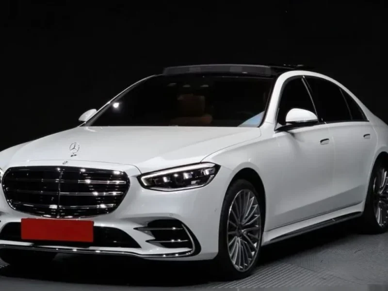 2024 Mercedes Benz S500 4MATIC L 3.0 Litre 6 Cylinders Hybrid Engine White Brown Sedan