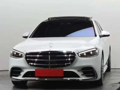 2024 Mercedes Benz S500 4MATIC L 3.0 Litre 6 Cylinders Hybrid Engine White Black Sedan