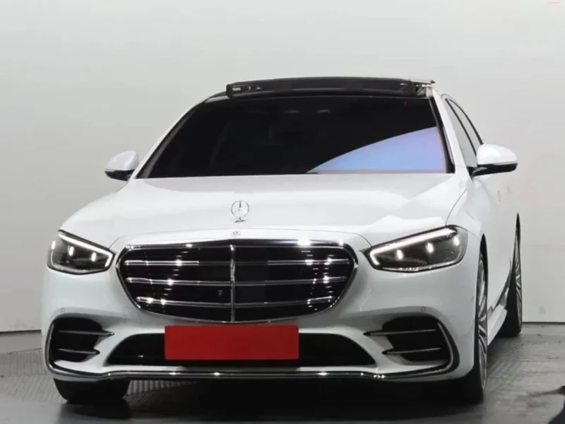 2024 Mercedes Benz S500 4MATIC L 3.0 Litre 6 Cylinders Hybrid Engine White Black Sedan