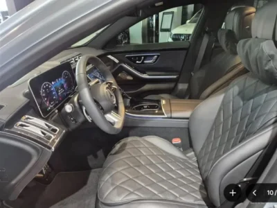 2025 Mercedes Benz S500 4MATIC L 3.0 Litre 6 Cylinders Hybrid Engine Silver Black Sedan