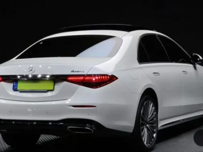 2024 Mercedes Benz S500 4MATIC L 3.0 Litre 6 Cylinders Hybrid Engine White Brown Sedan