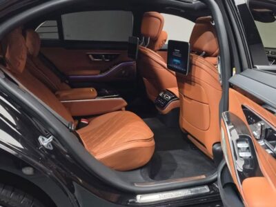 2023 Mercedes Benz S500 4MATIC L 3.0 Litre 6 Cylinders Hybrid Engine Black Brown Sedan