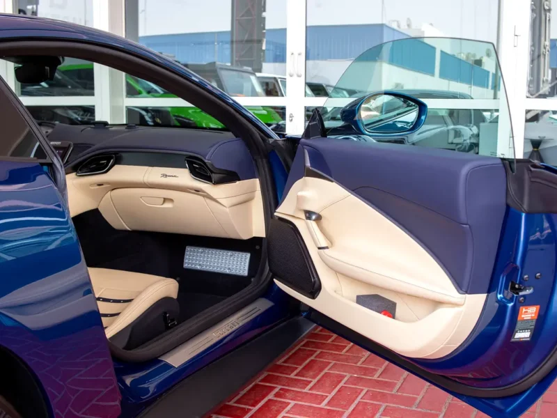 2023 Ferrari Roma Standard 3.9 Litres V8 Twin Turbo Petrol Engine Blue Beige Sports Car Automatic