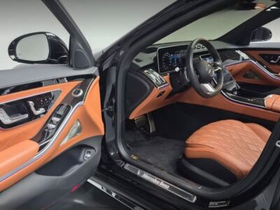 2023 Mercedes Benz S500 4MATIC L 3.0 Litre 6 Cylinders Hybrid Engine Black Brown Sedan