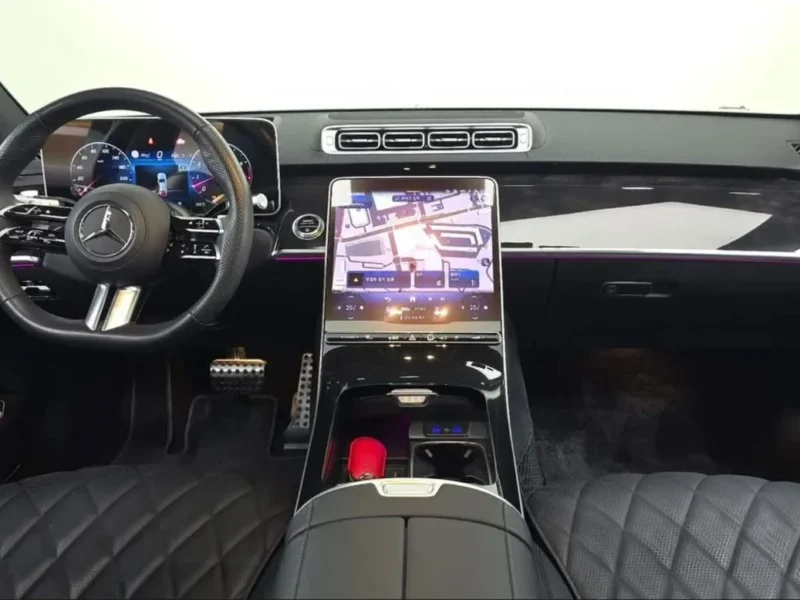 2024 Mercedes Benz S500 4MATIC L 3.0 Litre 6 Cylinders Hybrid Engine White Black Sedan