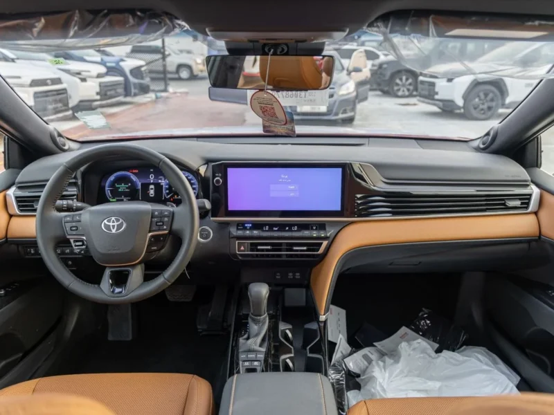 2026 Toyota Camry LUMIERE 2.5 Litres 4-Cylinder Hybrid Engine Red Tan Sedan GCC Specs